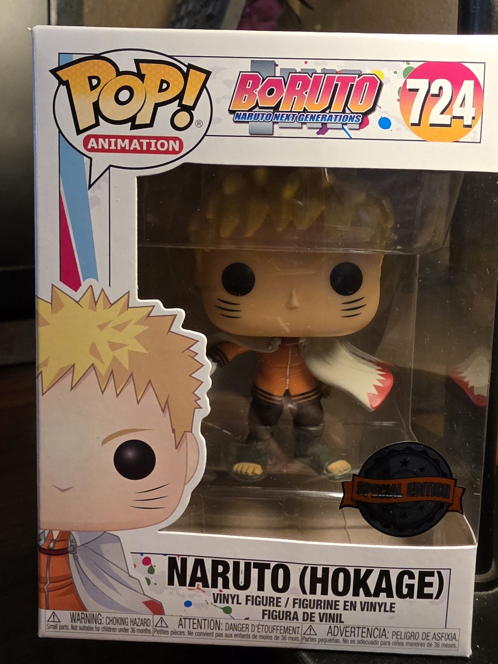 Funko Pop! Animation Naruto (Hokage) Vinyl Figure - Orange, White, Yellow